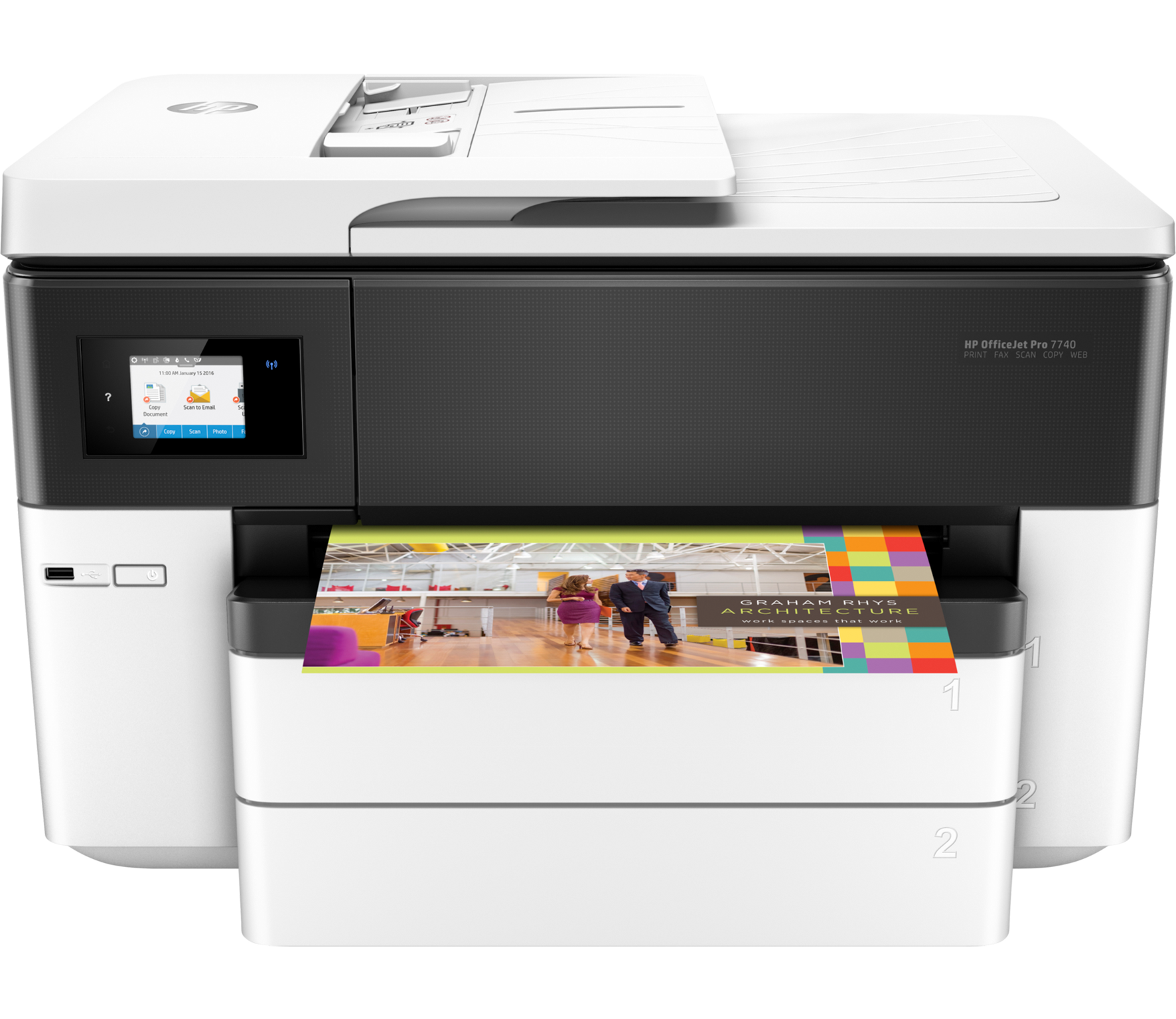 HP OfficeJet Pro 7740 Wide Format All-in-One Printer